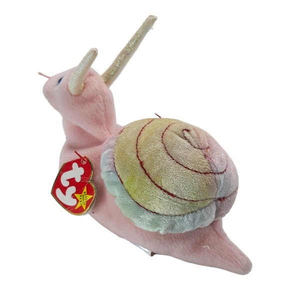 Ty Beanie Babies - Swirly the Snail Original 1999 Retired Collectible Rare Error - Picture 7 of 13